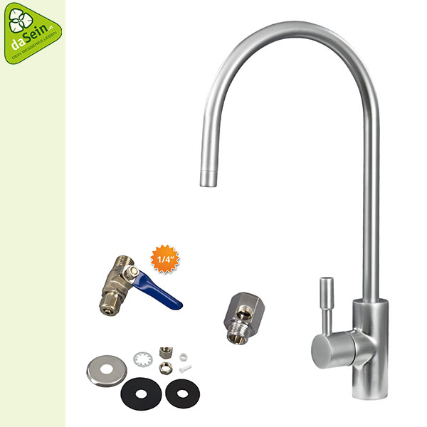 2, 3, wege, wasserhahn, anschluss, umkehr-osmose
