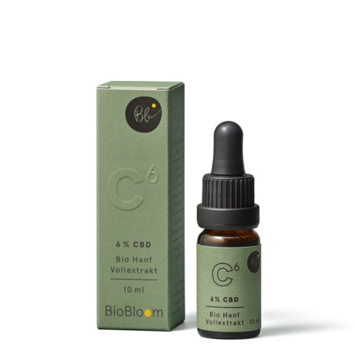6 % Bio CBD Öl Hanfextrakt 10ml C6
