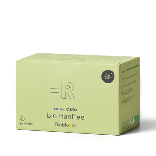 Hanfblütentee Teebox 20 Beutel 24g