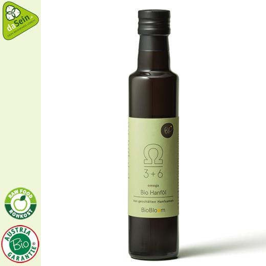 Hanföl 250ml aus geschälten Hanfsamen Bio