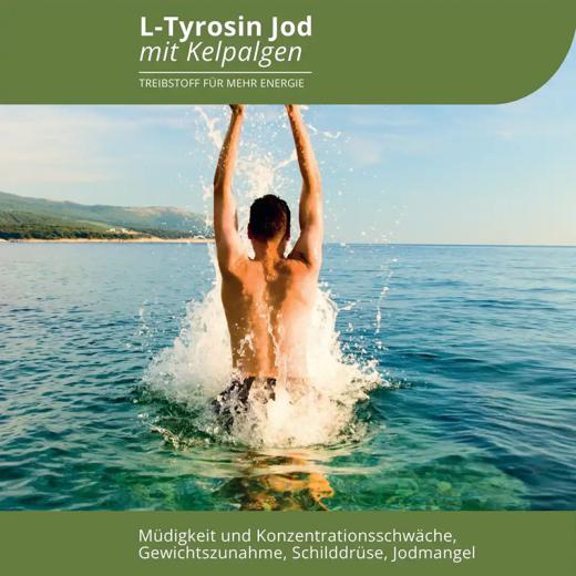 Jod 450µg L-Tyrosin-Kelp Komplex 60 Kapseln hochdosiert