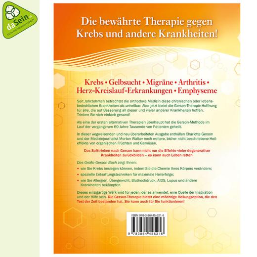 Das große GERSON Buch (Charlotte Gerson, Morton Walker)