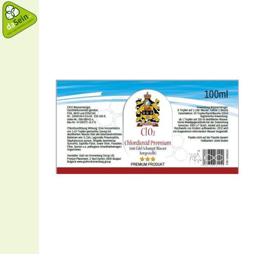 CDL-CDS Lösung 0,3% mit Edelschungit in Apothekenqualität 100ml Braunglas