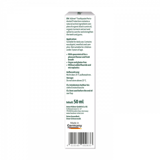 Zahncreme Parodontose Schutz Schwarzkümmel 50ml