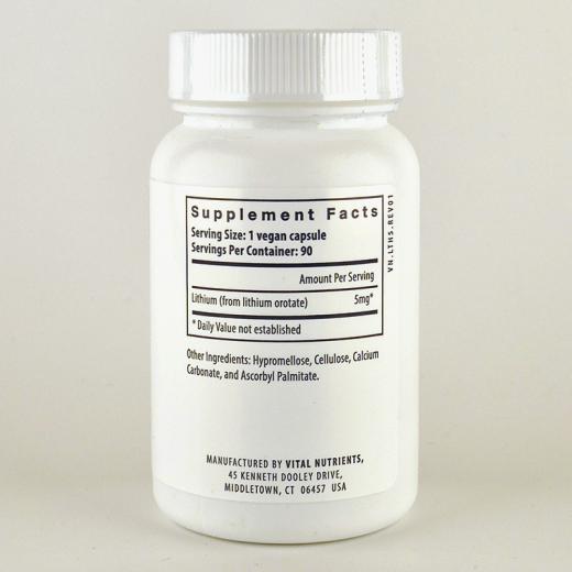 Lithium Orotat 5mg 90 Kapseln
