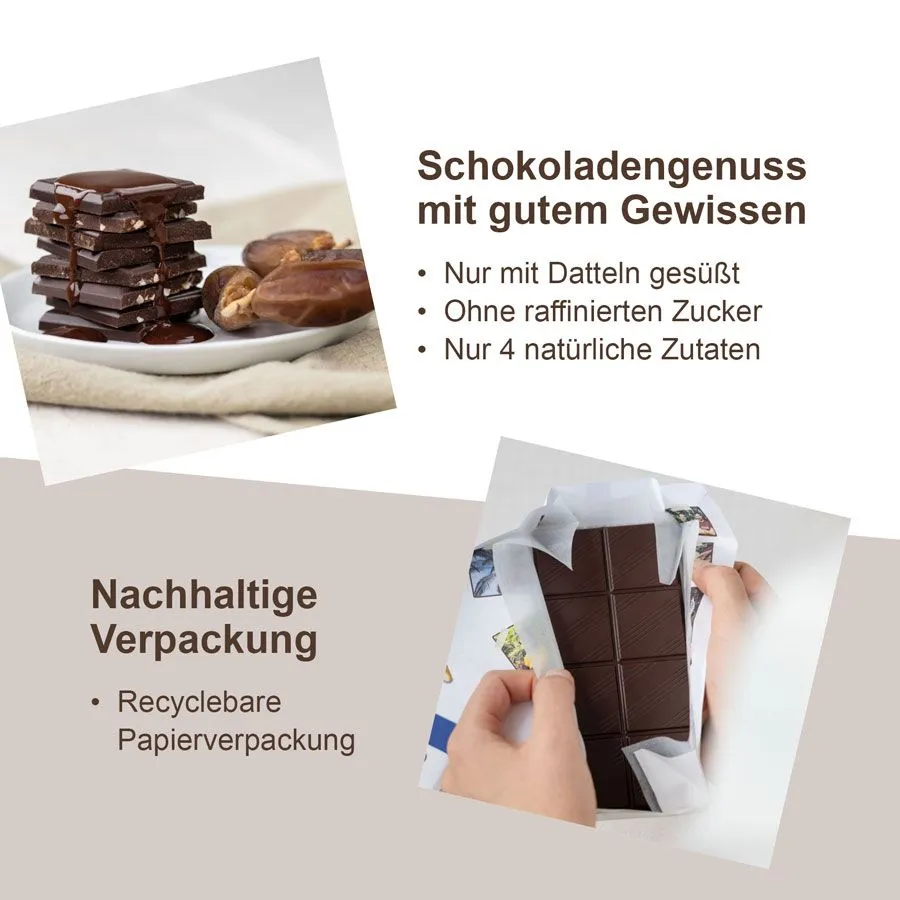 MAKRi Dattel Schokolade Himbeere 57% Kakao 85g Bio