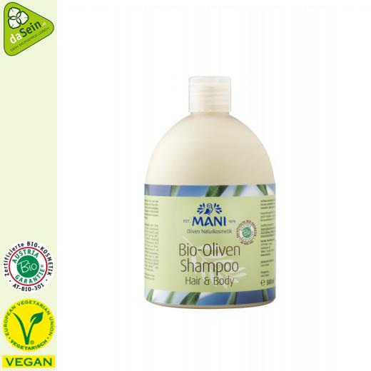 Mani® Bio Oliven Shampoo 500ml &quote;Hair & Body&quote;