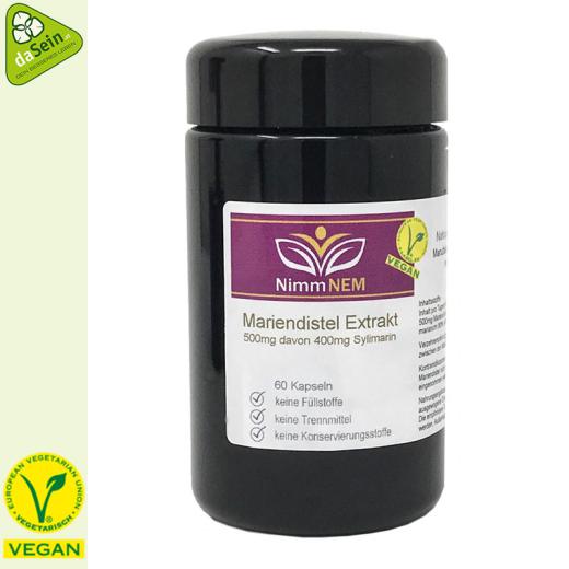 Mariendistel Extrakt 500mg 60 Kapseln
