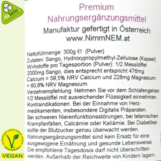 Sango Korallen Pulver 300g im Mironglas