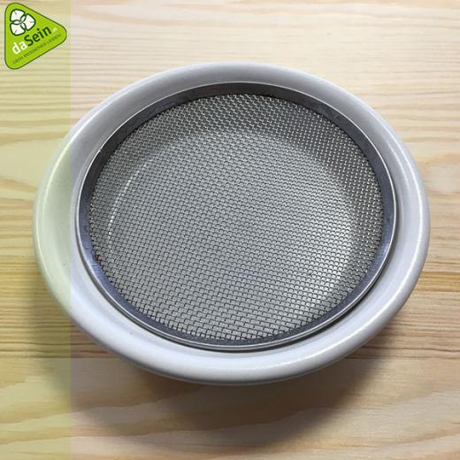 Kressesieb Keramik weiß 12cm
