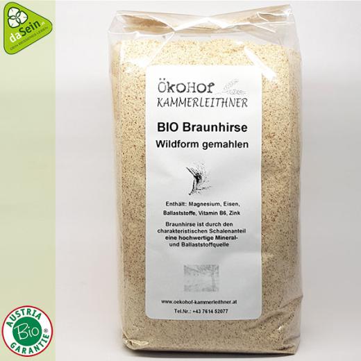 Braunhirse gemahlen 1kg Bio Wildform