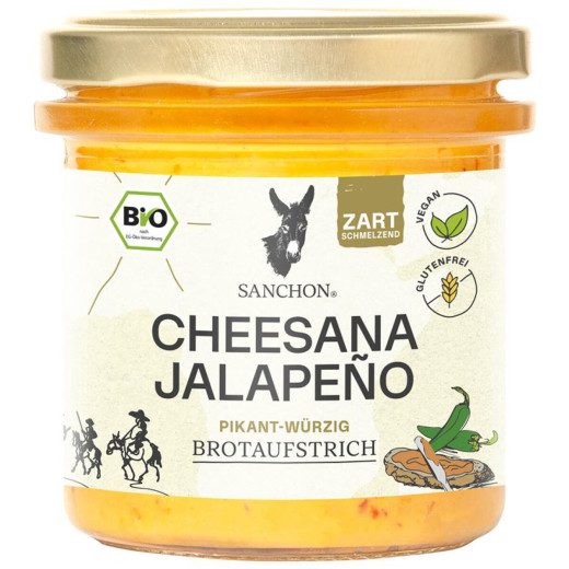 Brotaufstrich Cheesana Jalapeño 135g Bio