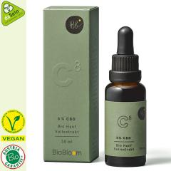 8 % Bio CBD Öl Hanfextrakt 30ml C8