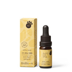 3% Bio CBD Öl für Katzen 10ml - kitty care