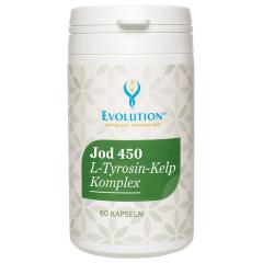 Jod 450µg L-Tyrosin-Kelp Komplex 60 Kapseln hochdosiert
