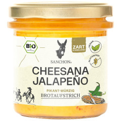 Brotaufstrich Cheesana Jalapeño 135g Bio