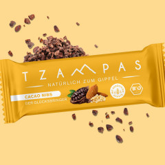 Tzampas Cacao Nibs Riegel 40g